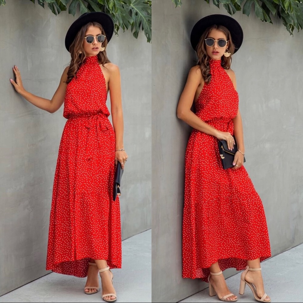 Halter Maxi Dress - Picture 2 of 3